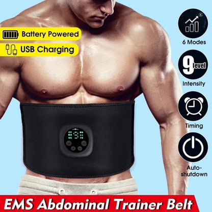 Smart EMS Belt Abs Trainer Fitness Lose Weight Fat Burn