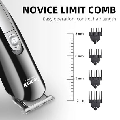 Rechargeable Hair Trimmer Titanium Hair Clipper Electric Shaver Beard